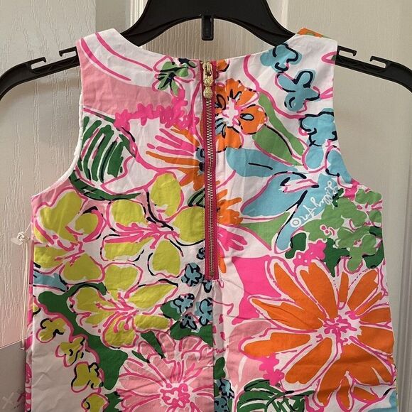 Lilly Pulitzer for Target Nosie Posey Floral Shift Dress Girls Size XS 4-5 NWT - Picture 8 of 10